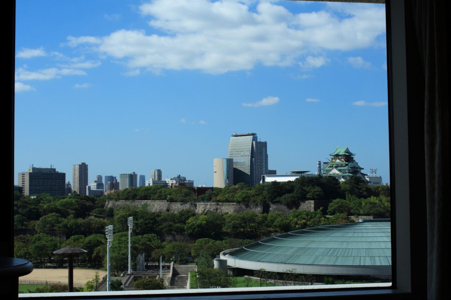 Hotel New Otani Osaka Værelse billede Osaka skyline